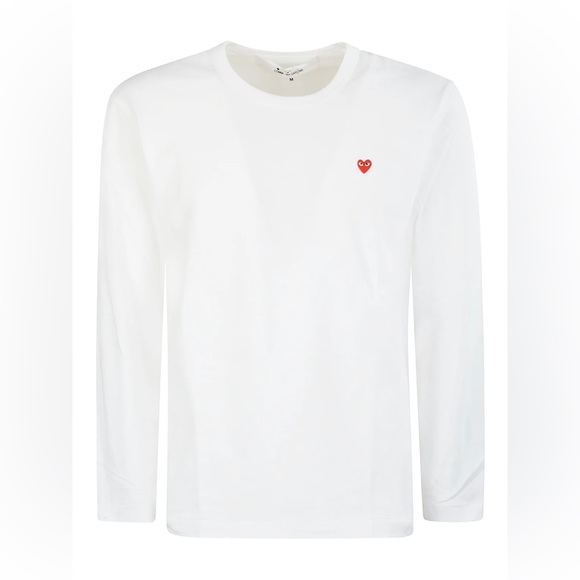 Comme des Garçons Play Heart Logo Patch Long-Sleeved T-Shirt, size SMALL - Picture 2 of 2